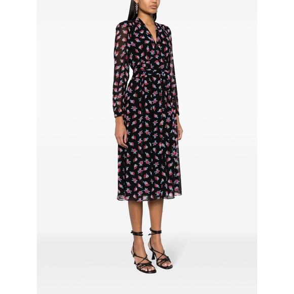 DVF Diane von Furstenberg Erica floral-print midi dress Size 0 - Picture 8 of 11